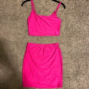 Skirt and crop top set